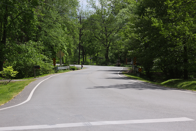 Tree-lined residential street in Crieve Hall, Nashville